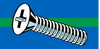 Midwest Fastener Phillips Flat Machine Screws 1/4-20 x 1