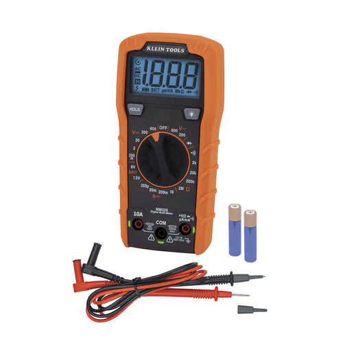 Klein Tools Digital Multimeter, Manual-Ranging, 600V MM325